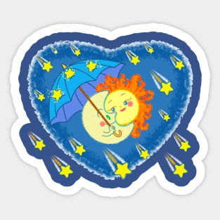 Meteor Shower II Sticker